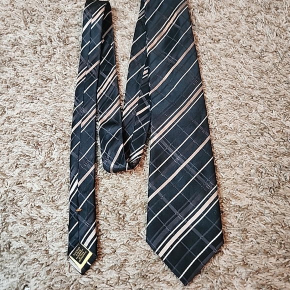 Donald Trump Signature Collection Men's Neck Tie Black & Brown  100% Silk - Picture 3 of 6